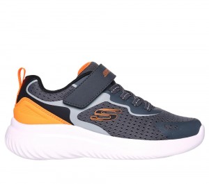 Boys's Skechers Bounder 2.0 Sneakers Charcoal / Orange USA | 0382-WZPLS