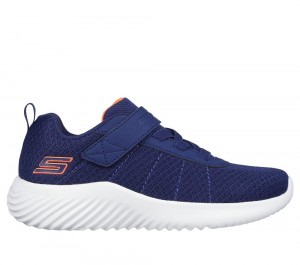 Boys's Skechers Bounder - Baronik Slip On Shoes Navy USA | 7329-ZBEKP