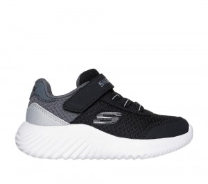 Boys's Skechers Bounder - Trekzic Sneakers Black / Silver USA | 1786-MYCZT