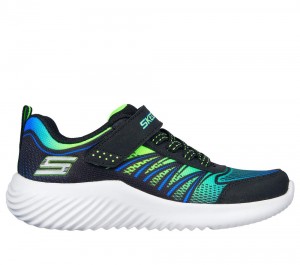 Boys's Skechers Bounder - Zatic Sneakers Black / Lime USA | 6870-SBTVM