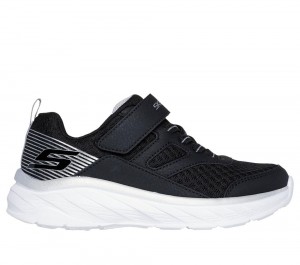 Boys's Skechers Boundless Slip On Shoes Black / Silver USA | 0829-XSZVI