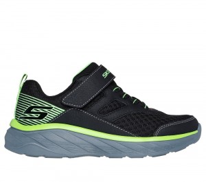 Boys's Skechers Boundless Sneakers Black / Lime USA | 4950-GDJON