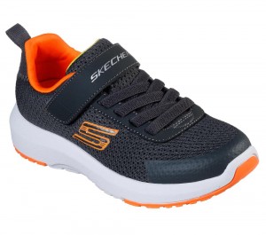 Boys's Skechers Dynamic Tread Sneakers Charcoal / Orange USA | 5740-CHDPO