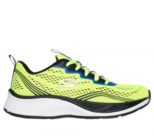 Boys's Skechers Elite Sport - Push-Pace Lace Up Shoes Yellow / Black USA | 8035-AUZEI