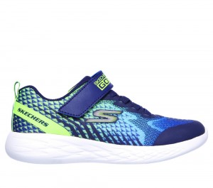 Boys's Skechers GO RUN 600 - Baxtux Sneakers Navy / Lime USA | 2073-QXFZY