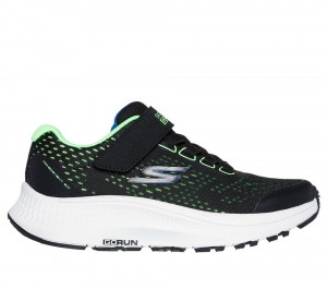 Boys's Skechers GO RUN Consistent 2.0 - Kexlux Slip On Shoes Black / Lime USA | 6398-LBGVZ