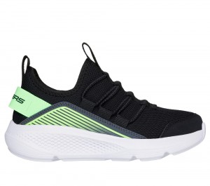 Boys's Skechers GO RUN Elevate Sneakers Black / Lime USA | 3162-ALBJI