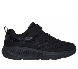 Boys's Skechers GO RUN Elevate - Astonishing Speed Slip On Shoes Black USA | 0926-LRUDO