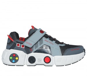 Boys's Skechers Game Kicks: Gametronix Sneakers Grey / Multicolor USA | 3596-RMVTJ