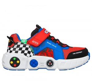 Boys's Skechers Game Kicks: Gametronix Sneakers Blue / Multicolor USA | 9283-VBJTL