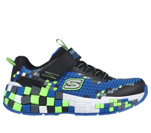 Boys's Skechers Mega-Craft 3.0 Slip On Shoes Black / Lime USA | 8435-BMOCN