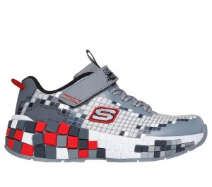 Boys's Skechers Mega-Craft 3.0 Sneakers Grey / Multicolor USA | 2146-IAWBH
