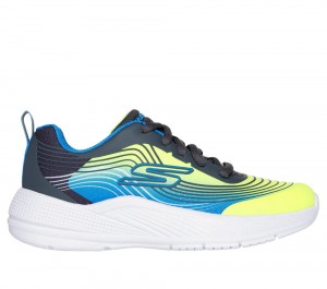 Boys's Skechers Microspec Advance - Revconix Sneakers Yellow / Blue USA | 6418-JEYWA