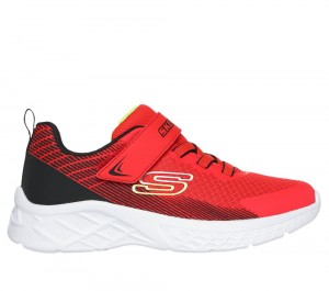 Boys's Skechers Microspec II - Zovrix Sneakers Red / Black USA | 7483-TSUVO