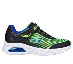 Boys's Skechers Microspec Max II Sneakers Black / Lime USA | 0268-CIBHD