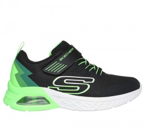 Boys's Skechers Microspec Max II - Vodrox Sneakers Black / Lime USA | 3728-WDYCE