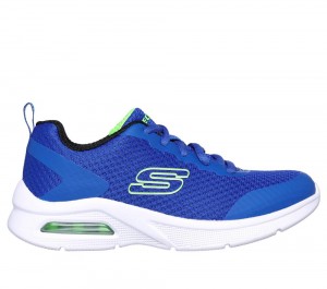 Boys's Skechers Microspec Max - Kaptix Sneakers Blue / Lime USA | 1475-NWAIT