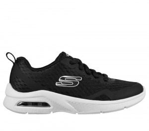 Boys's Skechers Microspec Max Sneakers Black USA | 9425-UMYBN