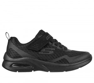 Boys's Skechers Microspec Max - Torvix Slip On Shoes Black USA | 8604-BEPKJ
