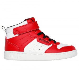 Boys's Skechers Quick Street - Rapid Avenue Sneakers Red / White USA | 7539-TLDWY