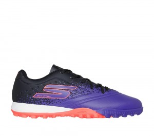 Boys's Skechers Razor 1.5 Jr Td TF Sneakers Purple USA | 7025-KDGOP