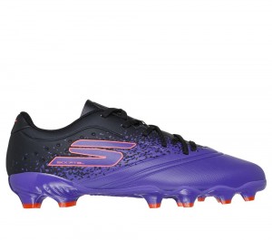 Boys's Skechers Razor 1.5 Jr Youth FG Sneakers Purple USA | 7401-XWSYH