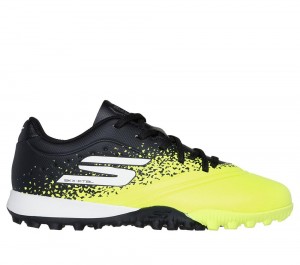 Boys's Skechers Razor 1.5 Jr Youth TF Sneakers Yellow / Black USA | 5936-MXCQU