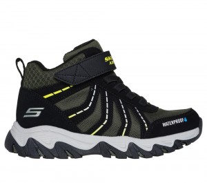 Boys's Skechers Rugged Ranger - Storm Trail Sneakers Black / Green USA | 4871-TYDMW