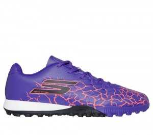 Boys's Skechers SKX_1.5 Jr Youth TF Sneakers Purple USA | 9645-UTNCZ