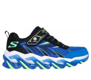 Boys's Skechers S-Lights: Mega-Surge 2.0 Sneakers Black / Lime USA | 5890-WIALD
