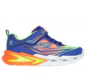 Boys's Skechers S Lights: Flex-Glow Ultra Sneakers Blue / Multicolor USA | 5017-WOXIC