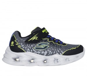 Boys's Skechers S Lights: Vortex 2.0 - Zorento Sneakers Black / Yellow USA | 2745-GFNWO