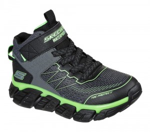 Boys's Skechers Tech-Grip - High-Surge Sneakers Grey / Lime USA | 8042-AJDTR