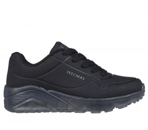 Boys's Skechers Uno Ice Sneakers Black USA | 3190-MOIQB