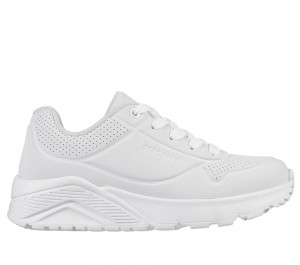 Boys's Skechers Uno Lite - Delodox Lace Up Shoes White USA | 2379-ZHQVP
