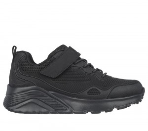 Boys's Skechers Uno Lite - Worlo Sneakers Black USA | 4621-QEJOX