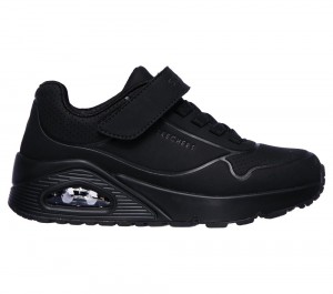 Boys's Skechers Uno - Air Blitz Sneakers Black USA | 8365-AZCYI