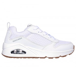 Boys's Skechers Uno - Powex Lace Up Shoes White USA | 5479-ETYNR