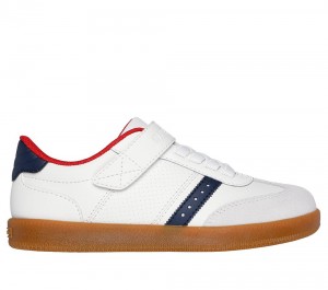 Boys's Skechers Zinger Street Sneakers White / Navy USA | 4186-NGZJP