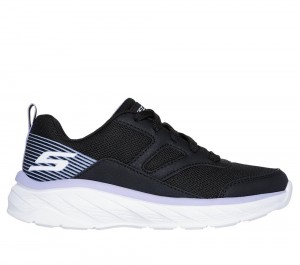 Girls's Skechers Boundless - Unmatched Speed Sneakers Black / Lavender USA | 0457-OASHN