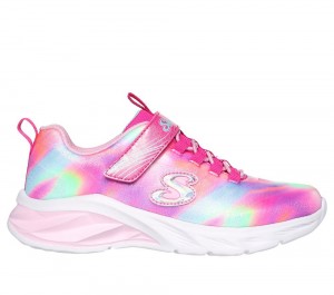 Girls's Skechers Coastline Sneakers Pink / Multicolor USA | 1287-KHVUY