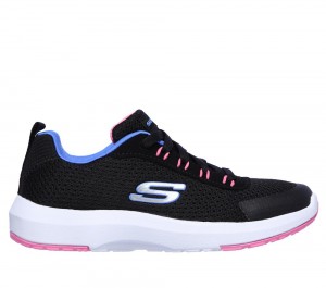 Girls's Skechers Dynamic Tread Sneakers Black / Multicolor USA | 5916-PCLIS