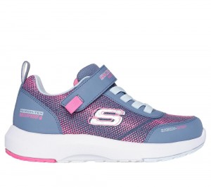 Girls's Skechers Dynamic Tread - Journey Time Sneakers Charcoal / Pink USA | 1864-XZDGS
