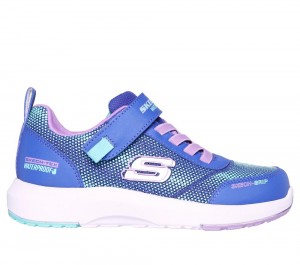 Girls's Skechers Dynamic Tread - Journey Time Sneakers Blue / Lavender USA | 8267-BMKCV