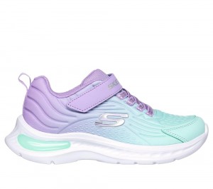 Girls's Skechers Jumpers-Tech Sneakers Lavender / Turquoise USA | 1360-IMANS