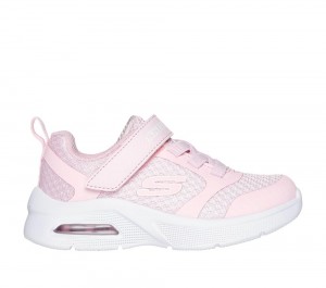 Girls's Skechers Microspec Max - Racer Gal Sneakers Light Pink USA | 0942-ZAJYP