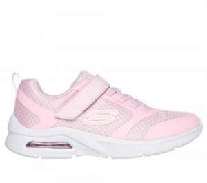 Girls's Skechers Microspec Max - Racer Gal Sneakers Light Pink USA | 4519-DWSJO