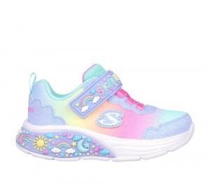 Girls's Skechers My Dreamers Sneakers Light Blue / Multicolor USA | 4986-ZEIDN
