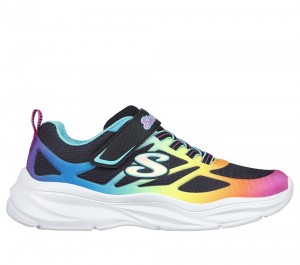 Girls's Skechers Power Jams Sneakers Black / Multicolor USA | 9247-VENRG