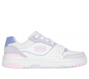 Girls's Skechers SKX-228 Lace Up Shoes White / Multicolor USA | 9426-UIZMO